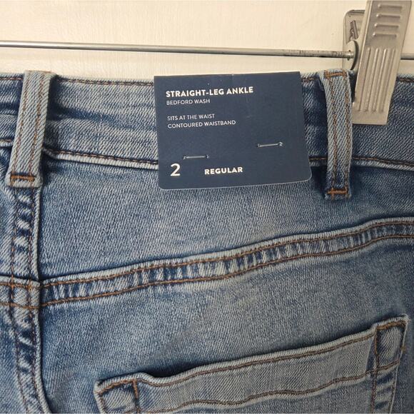 J. Jill NWT Curvy High Rise Straight Leg Ankle Bedford Wash women’s Jeans Size 2 - Picture 9 of 10